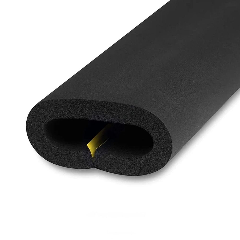 Трубка теплоизоляционная K-flex ST/SK 25x89 Дн89 самоклеящаяся, материал — вспененный каучук, толщина — 25 мм, длина — 2 м, цвет — черный