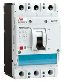 Автоматический выключатель EKF AV POWER-1/3 TR 3Р 100А 35kА, сила тока 100 А, отключающая способность 35 kА