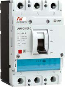 Автоматический выключатель EKF AV POWER-1/3 ETU 2.2 3Р 160А 50kА, сила тока 160 А, отключающая способность 50 kА