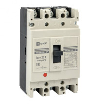 Автоматический выключатель трехполюсный EKF PROxima ВА-99М 3Р 400/400А, сила тока 400А, отключающая способность 65 кА, с электронным расцепителем